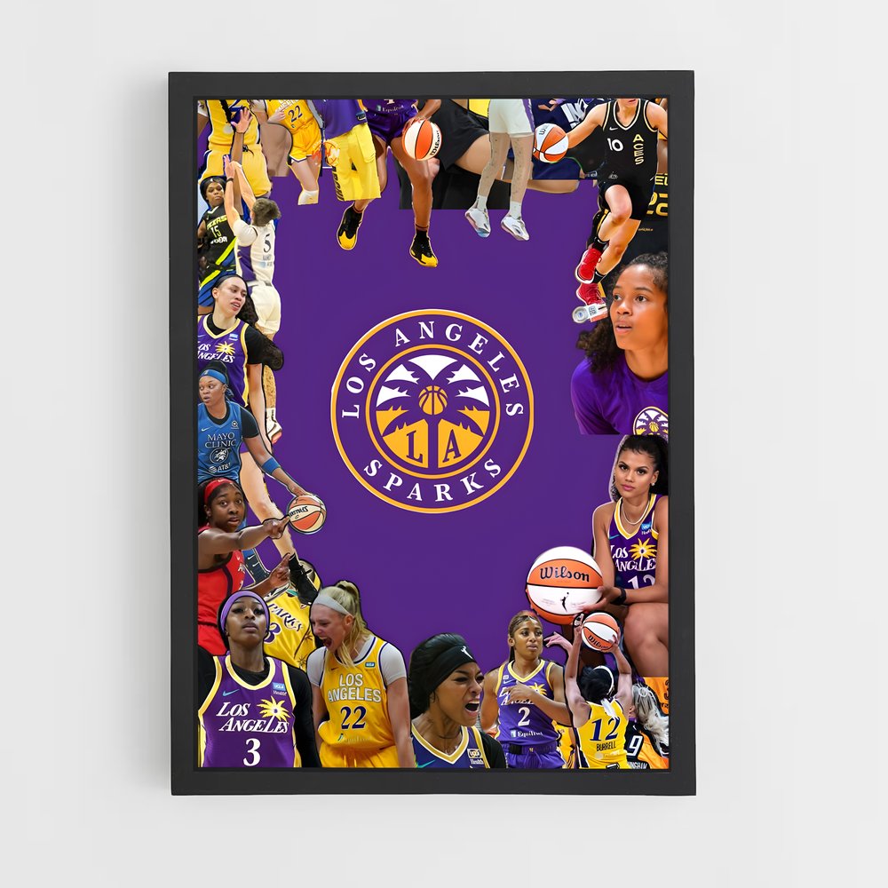 Poster Lueur Dorée – affiche Basketball (vue 2)